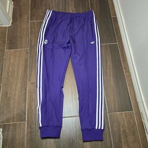 adidas Real‎ Madrid Terrace Icons Track Pants Purple JF2579 Mens Size S, L NEW